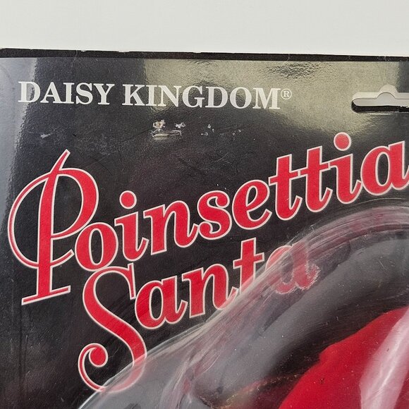 Daisy Kingdom Poinsettia Santa Kit Hand Painted Head Preprinted Fabric 23in Tall - Picture 6 of 10